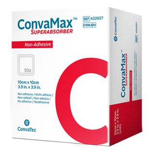 MEDICAZIONE AVANZATA CONVAMAX SUPERABSORBER NON-ADHESIVE 10X20 CM 10 PEZZI