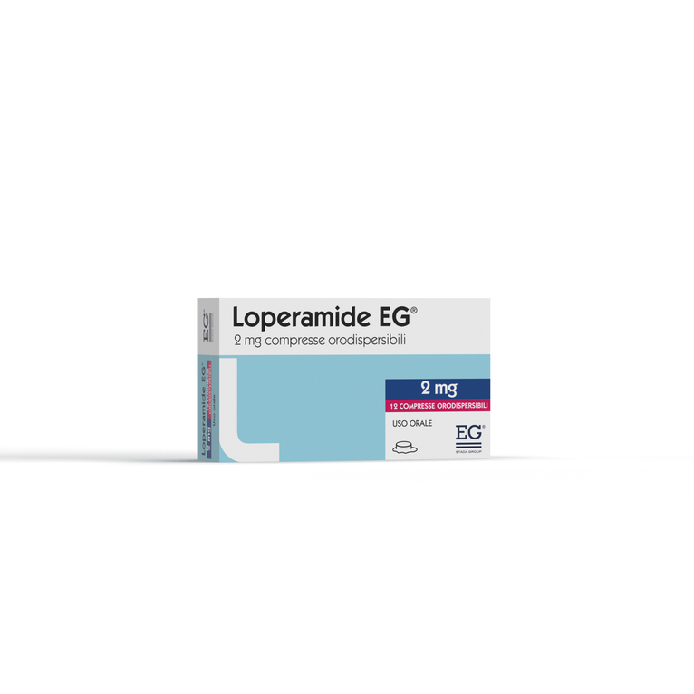 loperamide (eg) 12 cpr orodispers 2 mg