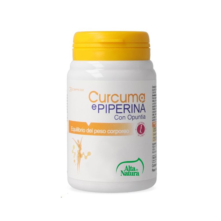 curcuma e piperina con opuntia 45 compresse 900mg