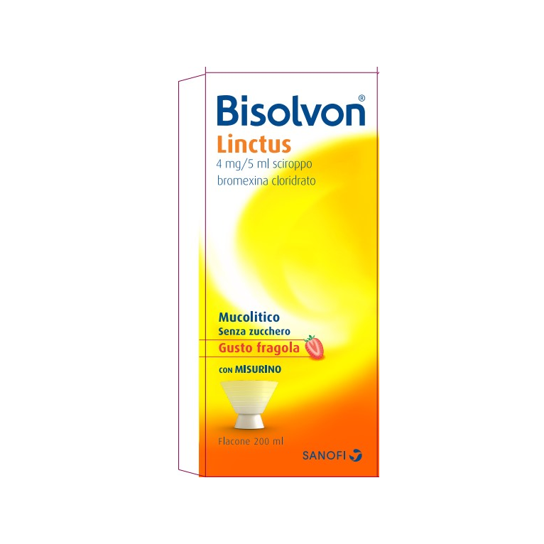bisolvon sciroppo 200 ml 4 mg/5 ml aroma fragola