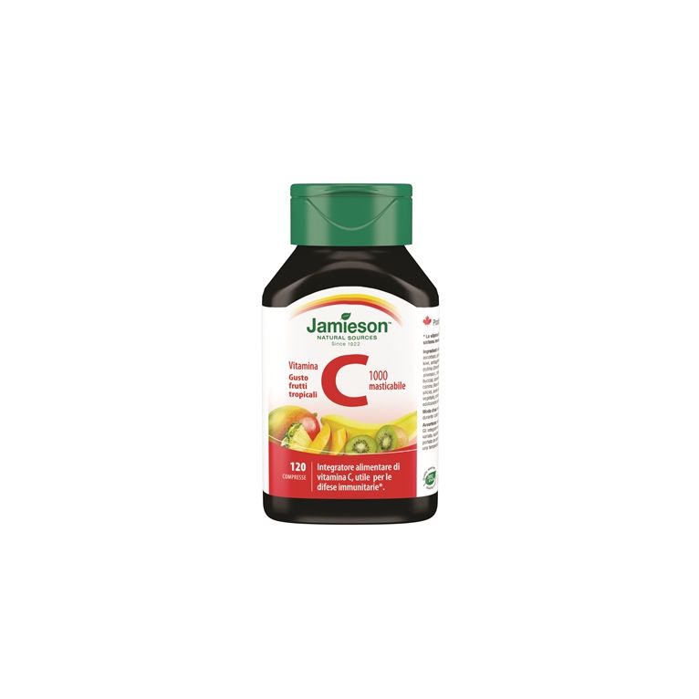 jamieson vitamina c 1000 120 compresse masticabili frutti tropicali
