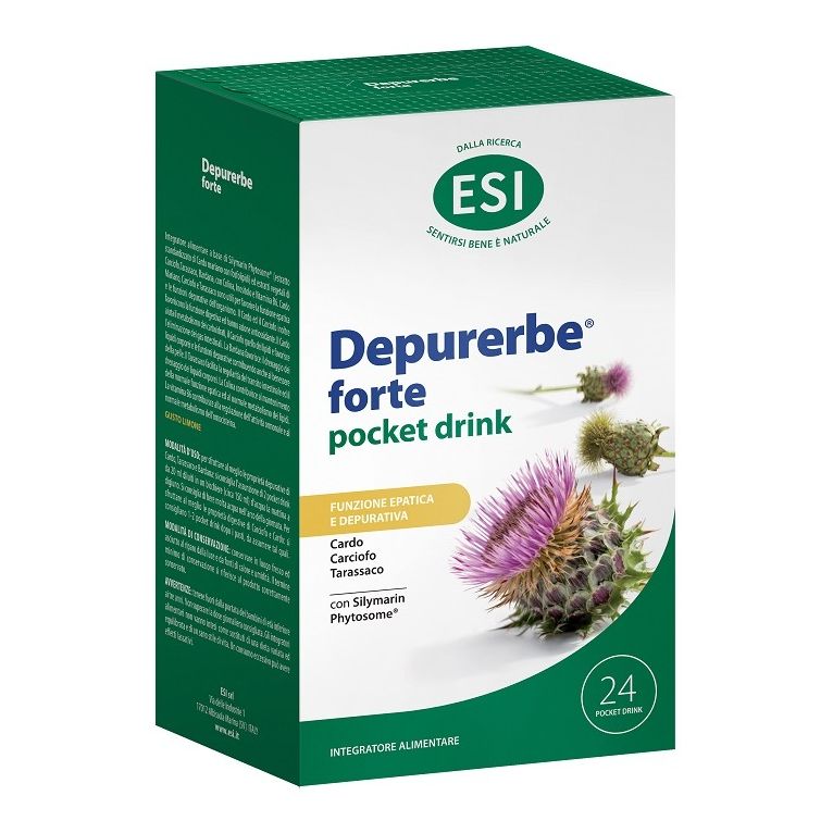 esi depurerbe forte pocket drink 24 pezzi 20 ml