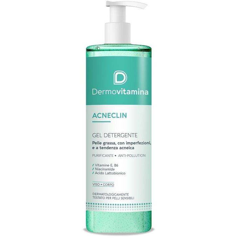 dermovitamina acneclin gel detergente 400 ml