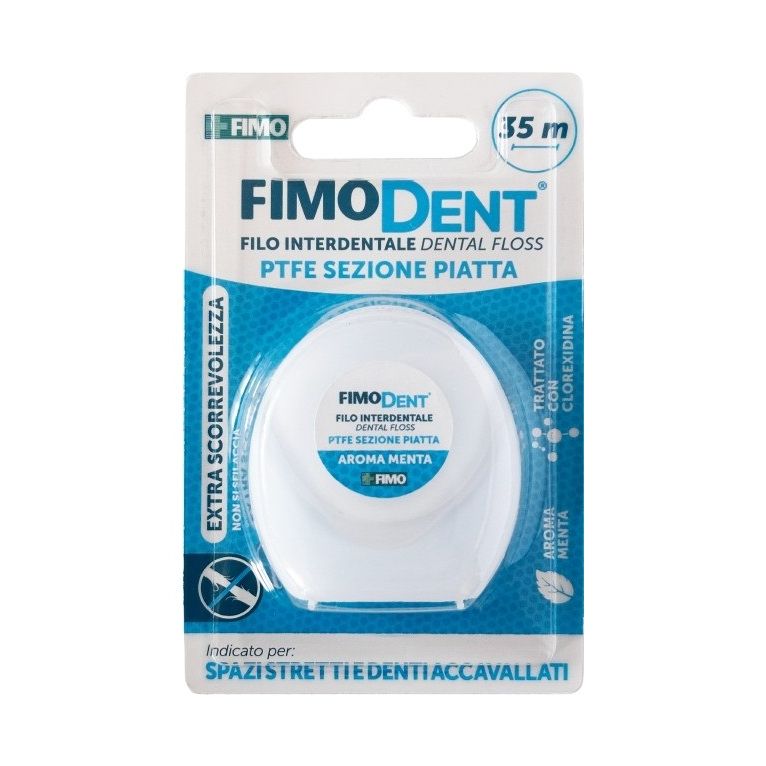 fimodent filo interdentale ptfe piatto 35m