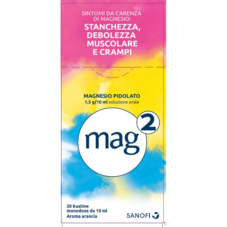 mag 2 orale soluz 20 bustine monodose 10 ml 1,5 g/10 ml