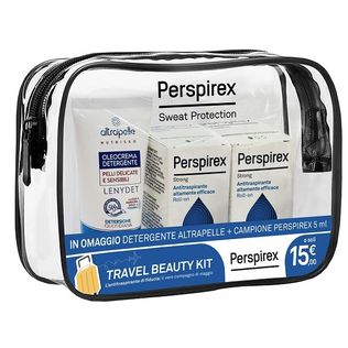 PERSPIREX ROLL ON STRONG TRAVEL KIT 2 ROLL ON STRONG 20 ML +1 DETERGENTE ALTRAPELLE OMAGGIO