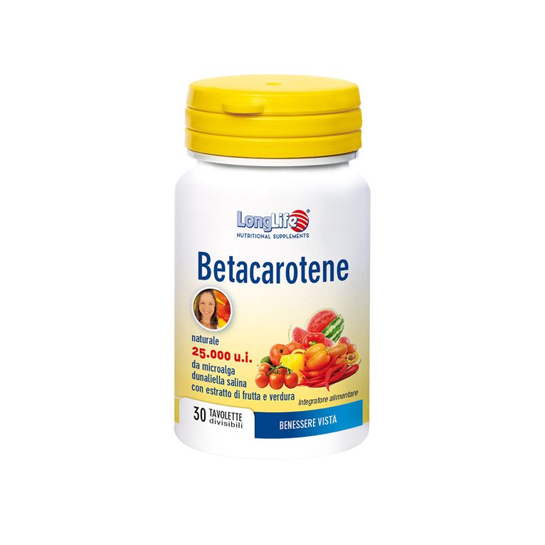 longlife betacarotene 25000 ui 30 compresse