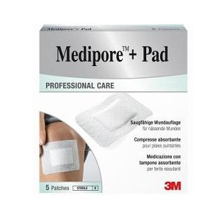 MEDICAZIONE MEDIPORE+PAD 10X15CM 5PEZZI