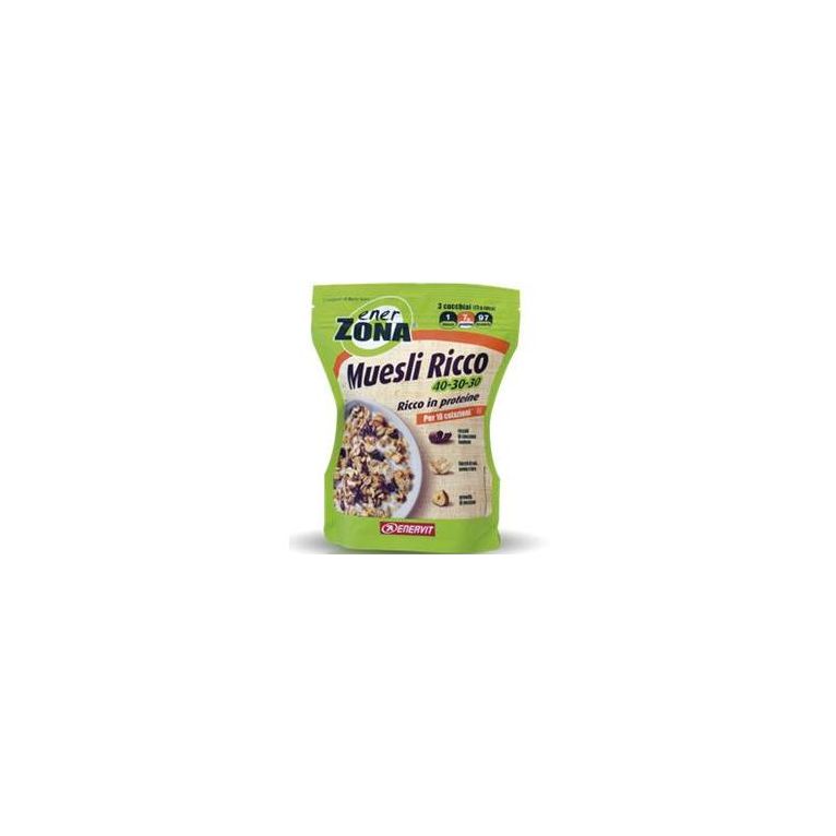 enerzona muesli ricco 40-30-30 230 grammi