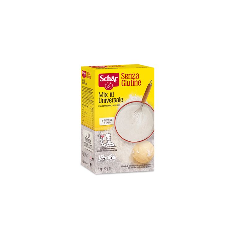 schar mix it farina universale senza lattosio 1 kg + 20 g