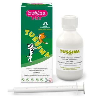 TUSSINA FLACONE CANI E GATTI CON SIRINGA DOSATRICE 100 G BUONAPET