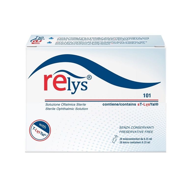 relys monodose soluzione oftalmica 20 minicontenitori da 0,35 ml senza conservanti